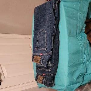 Wrangler Blue Denim Regular Fit Jeans Lot of 2 - Sizes 38×29 & 38x30